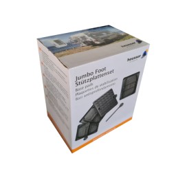 Base plates for trailer support legs, 4 pieces jumbo foot turismus pl