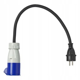 Cee adapter 16a 230v plug camping 40cm proplus