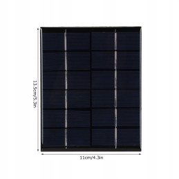 Solar panel 2w 6v with aa battery charger for