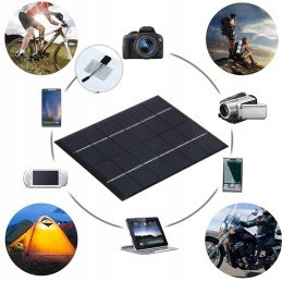 Solar panel 2w 6v with aa battery charger for