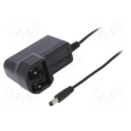 1 pcs x MEAN WELL - GEM06I24-P1J - Power supply: switched-mode, plug, 24VDC, 0.25A, 6W, Out: 5,5/2,1