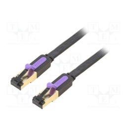 1 pcs x VENTION - ICABG - Patch cord, U/FTP, 7, stranded, Cu, PVC, black, 1.5m, 30AWG, shielded