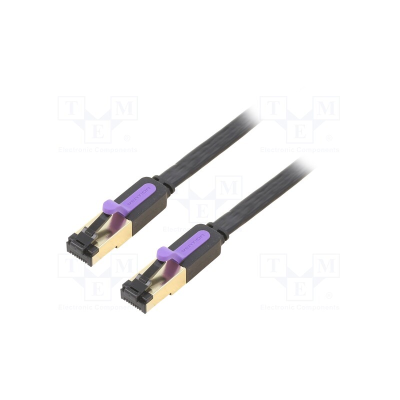 1 pcs x VENTION - ICABG - Patch cord, U/FTP, 7, stranded, Cu, PVC, black, 1.5m, 30AWG, shielded