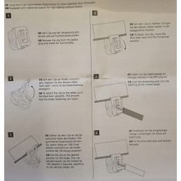 Tent vestibule hook, screwless, 3 pcs. Berger