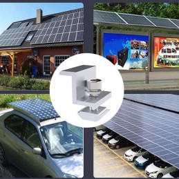 Photovoltaic solar module holder with edge clamp, 12 pcs