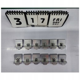 Holder with edge clamp for PV solar modules, 12 pieces