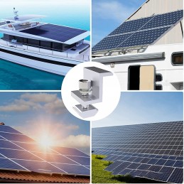 Solar panel holder set with 12 pieces