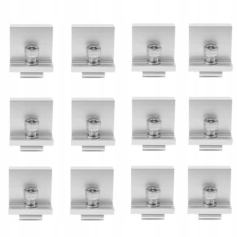 Aluminum holder for solar panel with camper and roof, 12 pcs