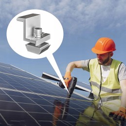 Aluminum holder for solar panel with camper and roof, 12 pcs