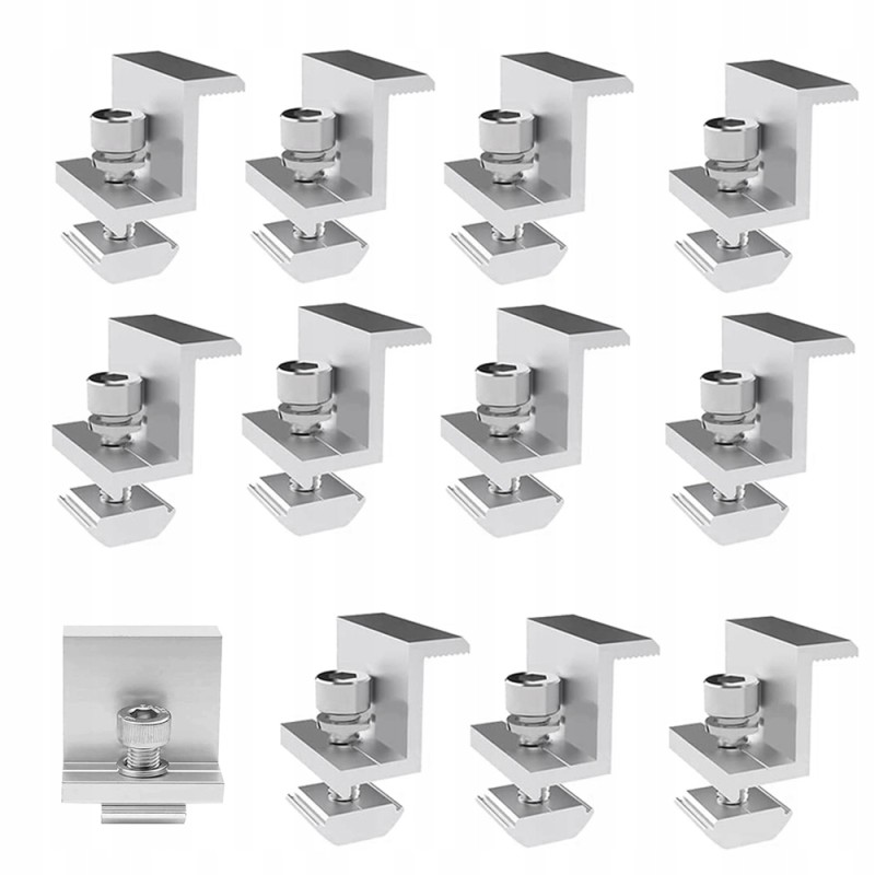 Bracket for mounting the solar module to the camper and roof, 12 pcs