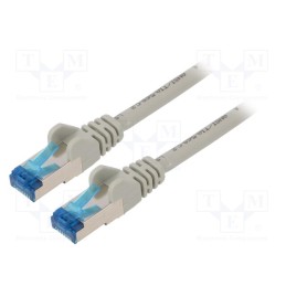 1 pcs x Goobay - 93815 - Patch cord, S/FTP, 6a, stranded, Cu, LSZH, grey, 5m, 27AWG