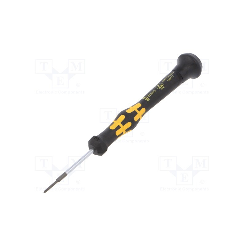 1 pcs x WERA - 5030117001 - Screwdriver, Phillips, precision, PH000, ESD, Blade length: 40mm