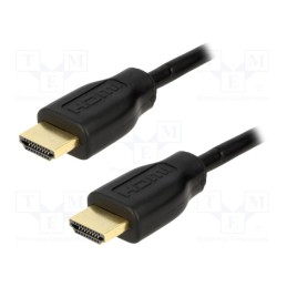 1 pcs x LOGILINK - CH0005 - Cable, HDMI 1.4, HDMI plug,both sides, PVC, Len: 0.5m, black
