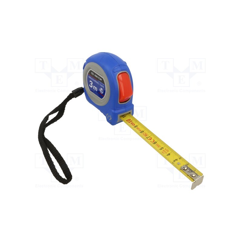 1 pcs x KING TONY - 79093-03M - Measuring tape, L: 3m, Width: 16mm, measure