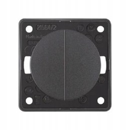 Two-pole Berker anthracite switch for a camper