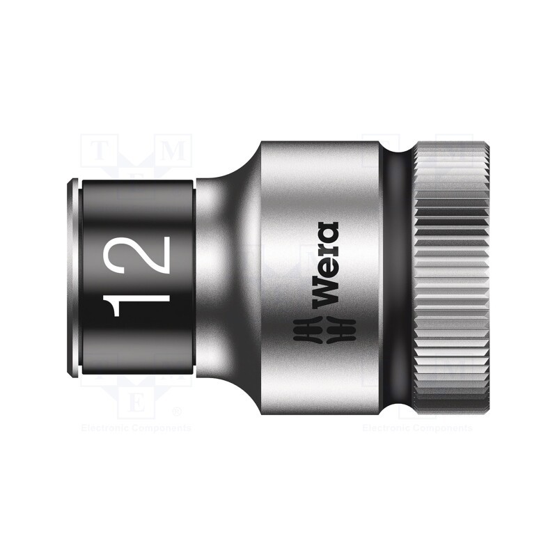 1 pcs x WERA - 5003732001 - Socket, 6-angles,socket spanner, HEX 12mm, 1/2', 37mm, Zyklop
