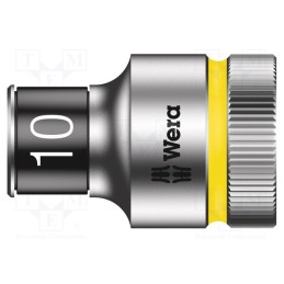 1 pcs x WERA - 5003730001 - Socket, 6-angles,socket spanner, HEX 10mm, 1/2', 37mm, Zyklop