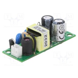 1 pcs x TDK-LAMBDA - KPSB6-5-J - Power supply: switched-mode, open, 6W, 90÷264VAC, 5VDC, 1.2A, 78%