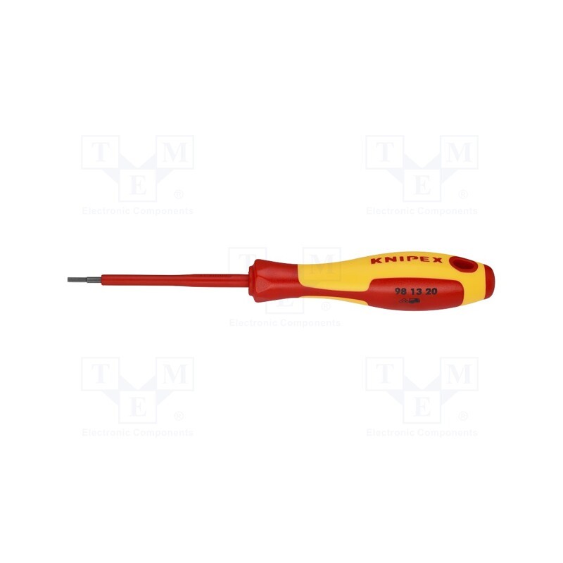 1 pcs x KNIPEX - 98 13 20 - Screwdriver, insulated, hex key, HEX 2mm, Blade length: 75mm