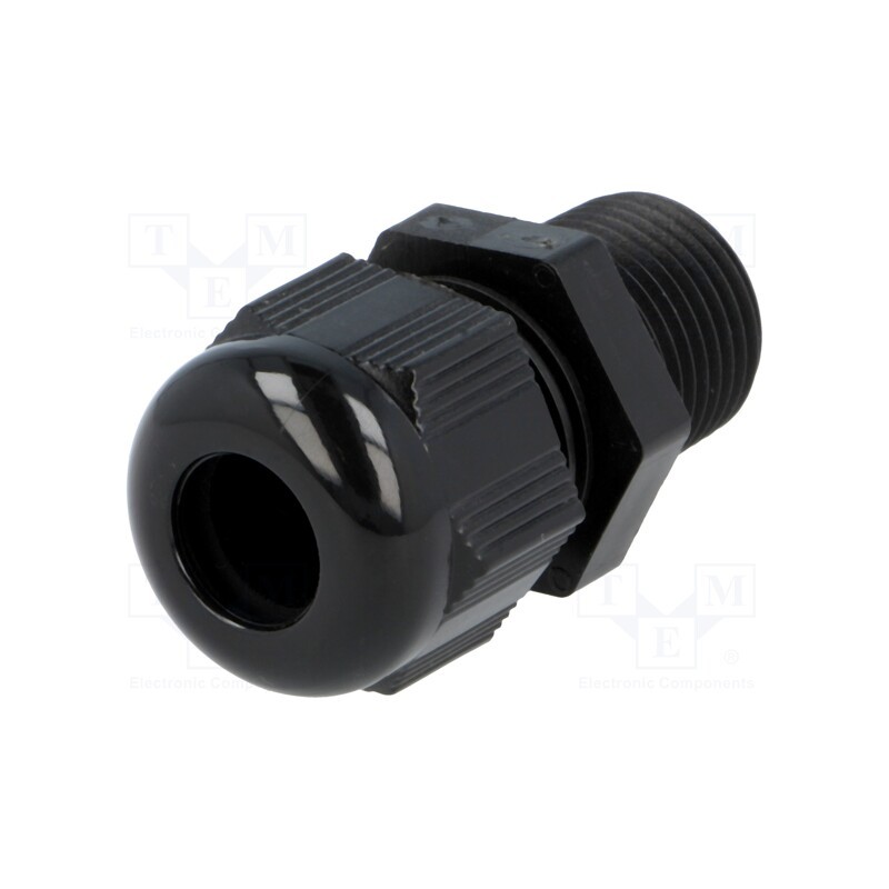 1 pcs x HELUKABEL - HT 3/8” RAL9005 BSK NPT - Cable gland, NPT3/8', IP68, polyamide, black, HELUTOP HT-NPT