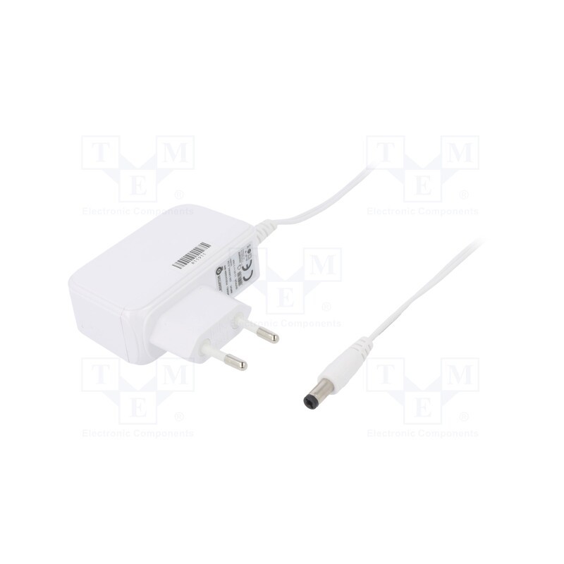 1 pcs x POS - POS12150A-WH - Power supply: switched-mode, plug, 12VDC, 1.5A, 18W, Plug: EU, white