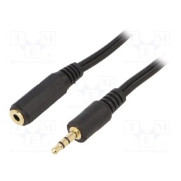 1 pcs x GEMBIRD - CCA-423-3M - Cable, Jack 3.5mm 3pin socket,Jack 3.5mm 3pin plug, 3m, black