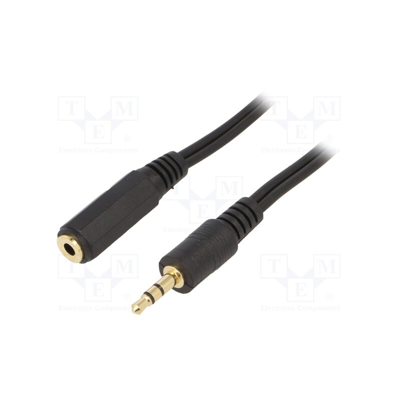 1 pcs x GEMBIRD - CCA-423-3M - Cable, Jack 3.5mm 3pin socket,Jack 3.5mm 3pin plug, 3m, black