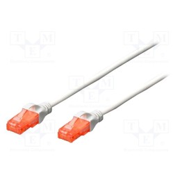 1 pcs x DIGITUS - DK-1512-050/WH - Patch cord, U/UTP, 5e, stranded, CCA, PVC, white, 5m, 26AWG
