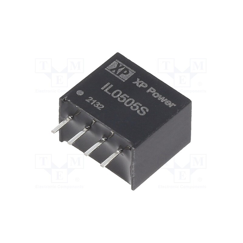 1 pcs x XP POWER - IL0505S - Converter: DC/DC, 2W, Uin: 5V, Uout: 5VDC, Iout: 400mA, SIP, 70kHz, THT