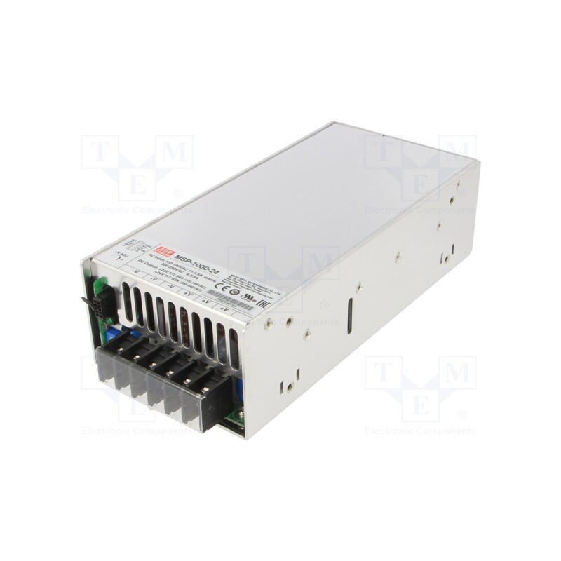 1 pcs x MEAN WELL - MSP-1000-24 - Power supply: switched-mode, for building in,modular, 1000W