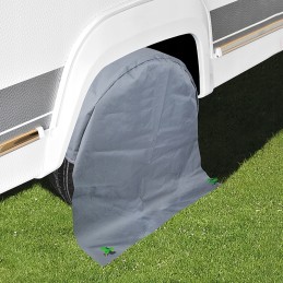 Cover for large wheel cover for camper trailer XL