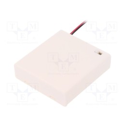 1 pcs x COMF - SBH-341-AS WHITE - Holder, AA,R6, Batt.no: 4, cables, white, 150mm, with switch