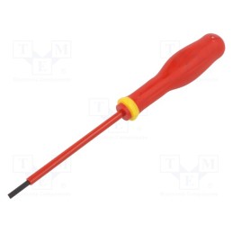 1 pcs x FACOM - AT3.5X100VE - Screwdriver, insulated, slot, 3,5x0,6mm, Blade length: 100mm
