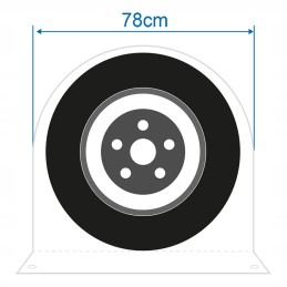 Cover for the wheel cover of a camper trailer
