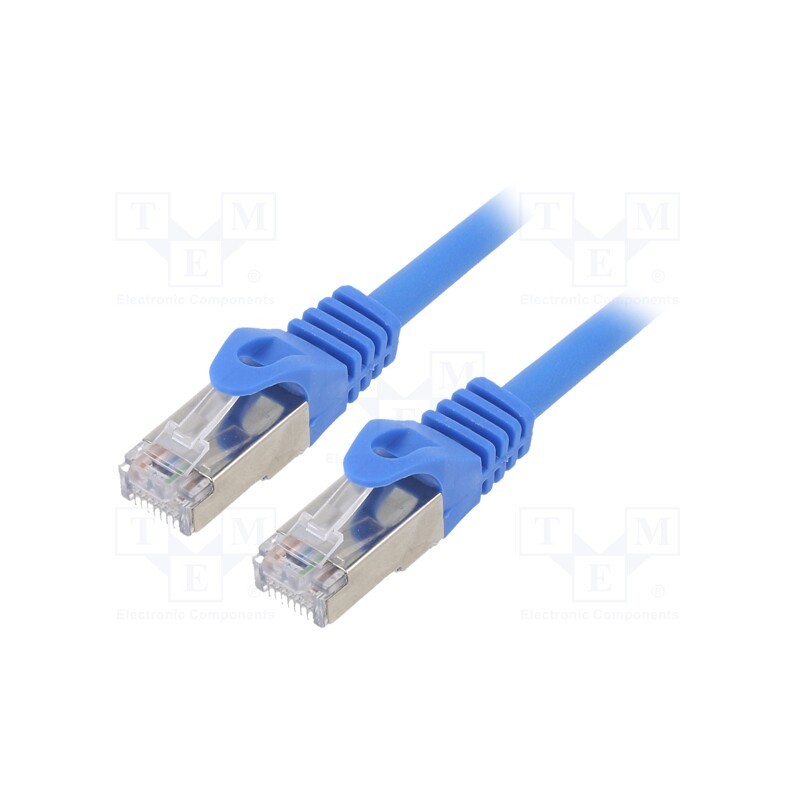 1 pcs x GEMBIRD - PP6-2M/B - Patch cord, F/UTP, 6, stranded, CCA, PVC, blue, 2m, RJ45 plug, 26AWG
