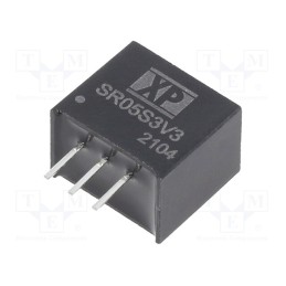 1 pcs x XP POWER - SR05S3V3 - Converter: DC/DC, Uin: 4.75÷34V, Uout: 3.3VDC, Iout: 500mA, SIP3