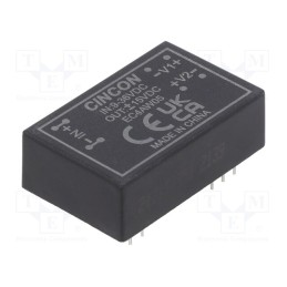1 pcs x CINCON - EC4AW05 - Converter: DC/DC, 3.3/6W, Uin: 9÷36V, Uout: 15VDC, Uout2: -15VDC