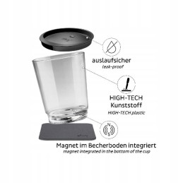 Magnetic glass for a camper 250ml silwa