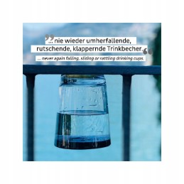 Plastic glass with a magnet, 250ml silva