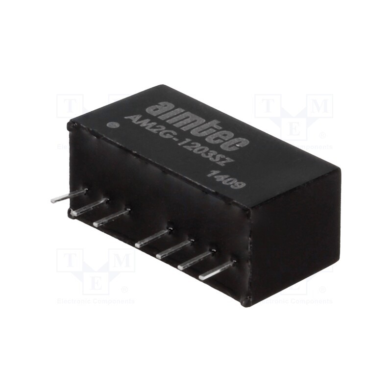 1 pcs x AIMTEC - AM2G-1203SZ - Converter: DC/DC, 2W, Uin: 9÷18V, Uout: 3.3VDC, Iout: 500mA, SIP8