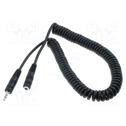 1 pcs x BQ CABLE - CABLE-405/Q - Cable, Jack 3.5mm socket,Jack 3.5mm plug, 3m, black