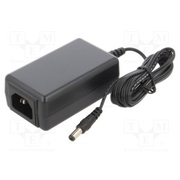 1 pcs x MEAN WELL - SGAS15A24-P1J - Power supply: switched-mode, 24VDC, 0.625A, Out: 5,5/2,1, 15W, 86%