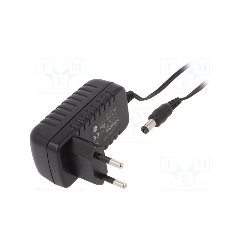 1 pcs x POS - POSB06200A - Power supply: switched-mode, plug, 6VDC, 2A, 12W, Plug: EU, 81.03%