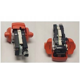 Travel controller, control head of the drawbar of a Linda forklift