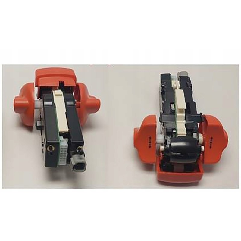 Travel controller, control head of the drawbar of a Linda forklift