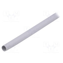 1 pcs x FIX&FASTEN - SRT10 - Insulating tube, silicone, light grey, -30÷200°C, Øint: 10mm, L: 1m