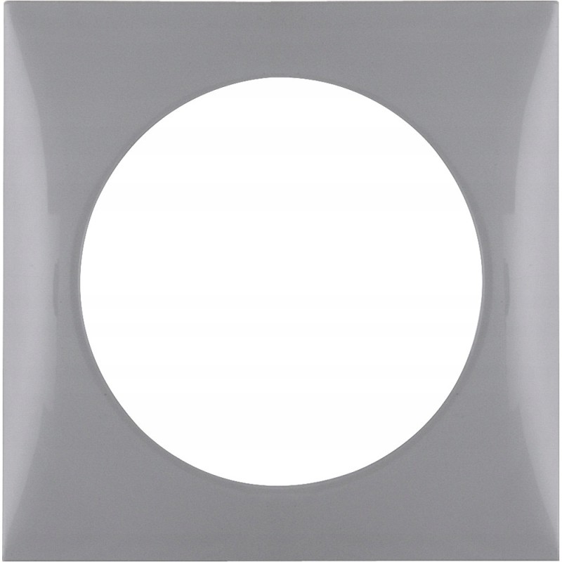 230v Berker socket frame, single, chrome