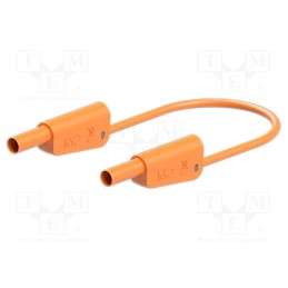 1 pcs x STu00c4UBLI - 66.2011-02530 - Test lead, 19A, banana plug 4mm,both sides, Urated: 1000V, orange