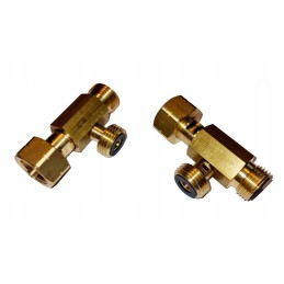Gas cylinder tee 2x 21 8 l external 21 8 l internal distributor