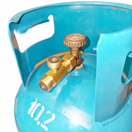 Gas cylinder tee 2x 21 8 l external 21 8 l internal distributor